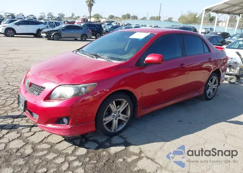 2009 Toyota Corolla Xrs from USA, damaged, VIN 1NXBE40E99Z106204